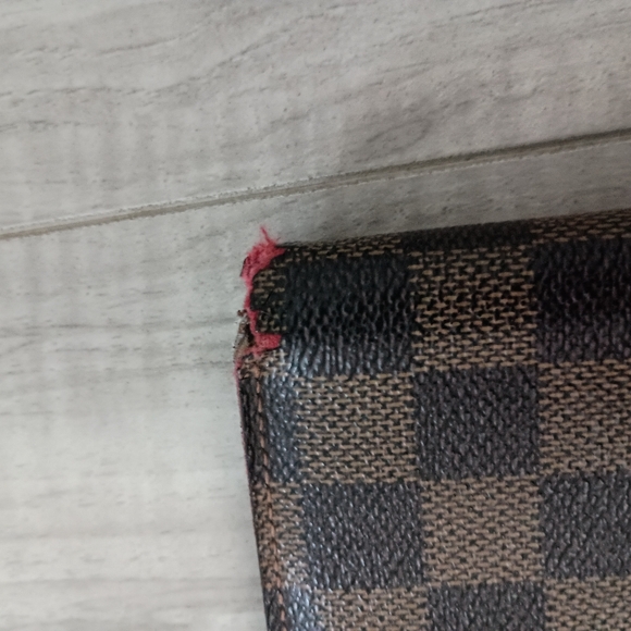 Vintage, Authentic Louis Vuitton Famier Ebene Mens Credit Wallet - Picture 7 of 16